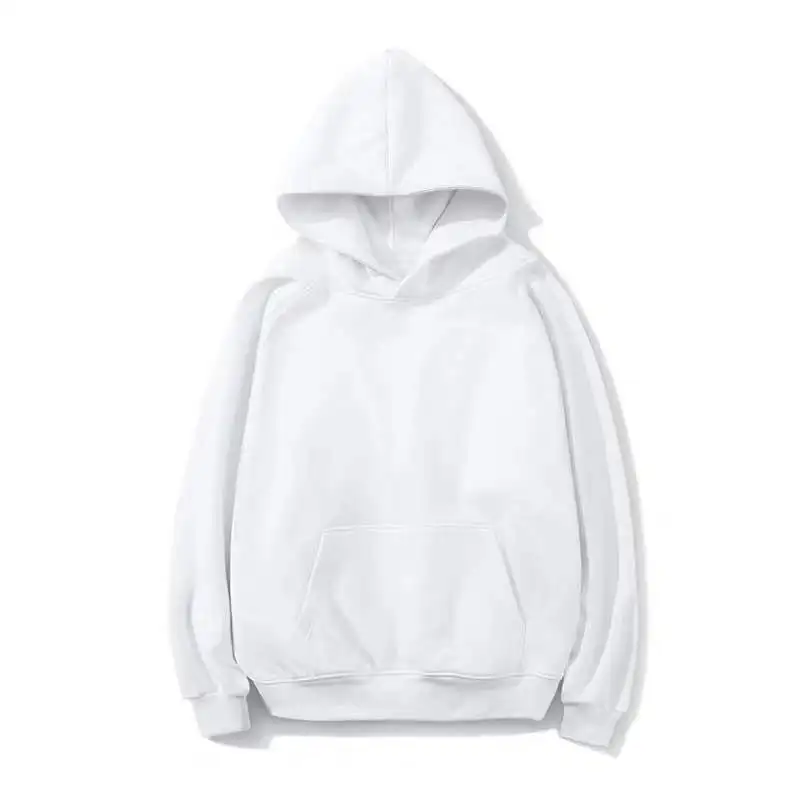 
Pure cotton drop shoulder sweater custom printed logo plus velvet raglan sleeve hooded sweater European and American casual fact 