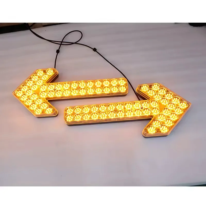 High quality yellow color 600mm led flashing directional arrow light for truck