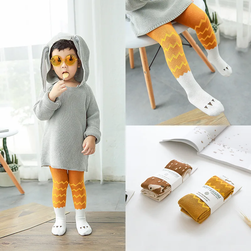 Wave Pattern Children Tights Stockings Baby Girls Fashion Tights Pantyhose