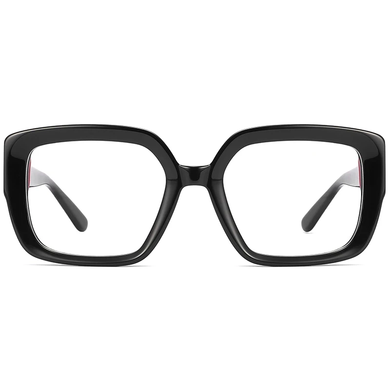 Square Women Glasses Fashion Color Retro Computer Screen Glasses Flat Mirror Blue Light Blocking Glasses