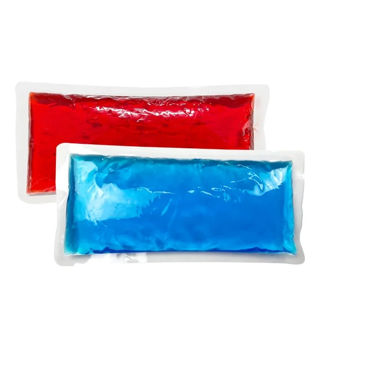 Self Heat Gel Material Cooling Ice Pack Blue Square Shape Hand Warmer Body Heater Hot Heat Compress