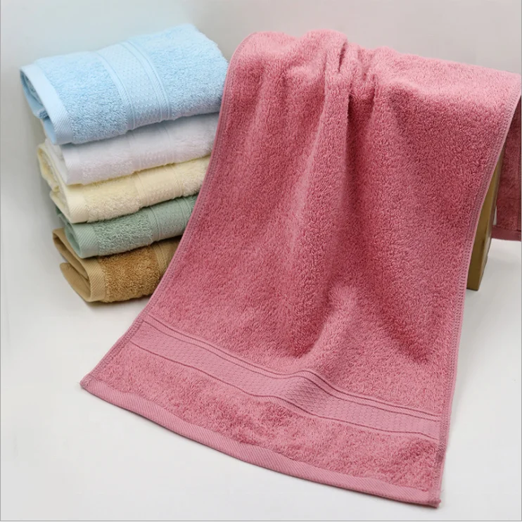 Wholesale Super soft luxury thick 500gsm 2pcs towel set 16s plain bathroom 100% Pakistan cotton bath towel set