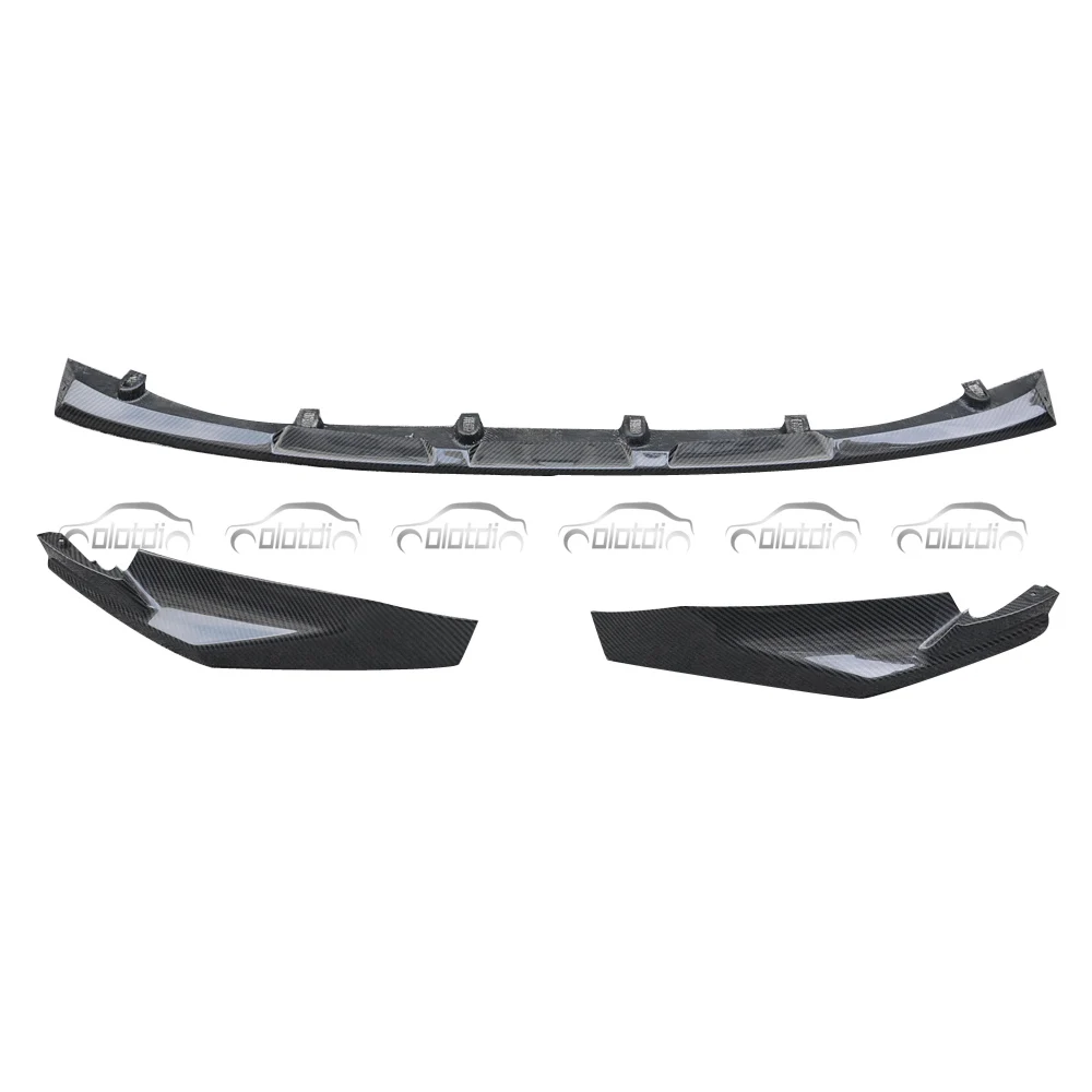 For BMW G80 M3 G82 M4 MP Carbon Fiber Front Bumper Chin Lip Spoiler with Splitters 2020 UP Auto Tuning