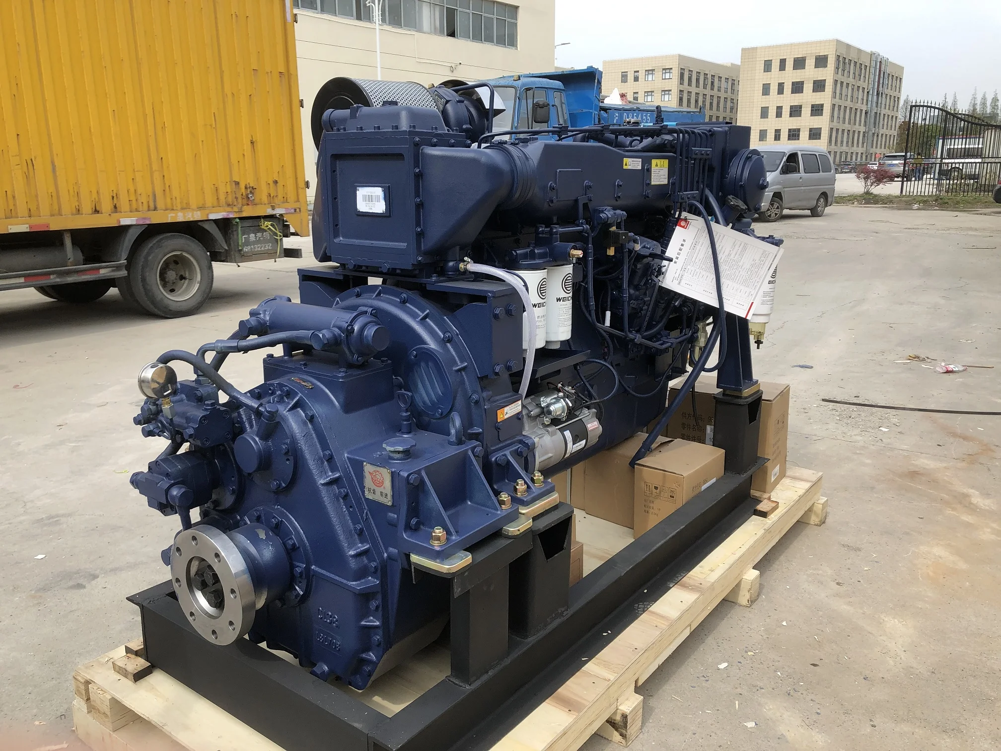 Best seller and brand new Weichai 4 stroke 6 cylinder diesel engine used for marine WD10C312-18