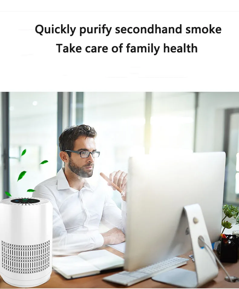 Retail Smart UV Ionizer Car Mini Electric Air Cleaner Humidifier Sterilizer Filter Purifier for Home