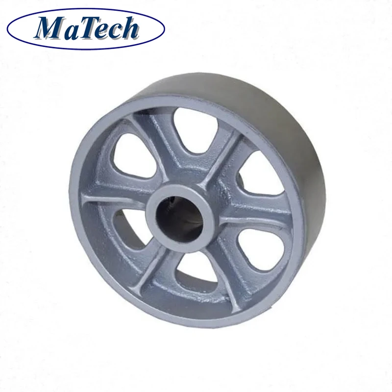 Flywheel 50KG 56KG 65KG Custom Iron Cast Flywheel With Sandblasting OEM