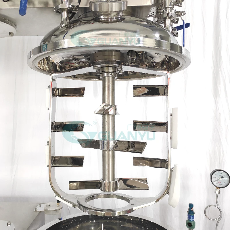 Soft Paraffin Mineral Jelly White Petrolatum making machine vacuum homogenizer reactor Petroleum Jelly emulsifying mixing tank