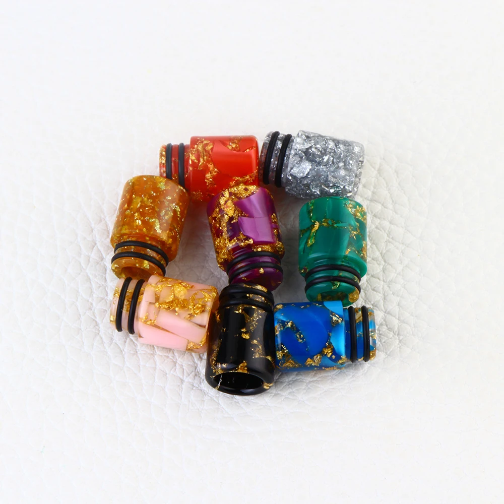 2021 new epoxy resin snake pattern drip tip 510 colorful vape drip tip