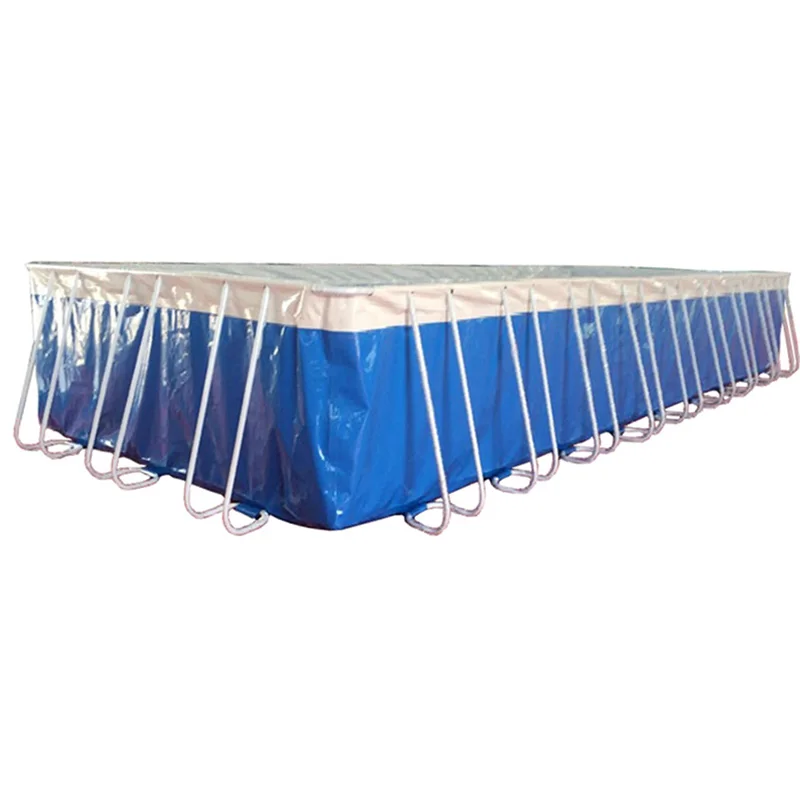 Factory large 975cm x 488cm x 132cm custom PVC portable rectangular frame pool Fish Tank Water Storage Tank Container Pool