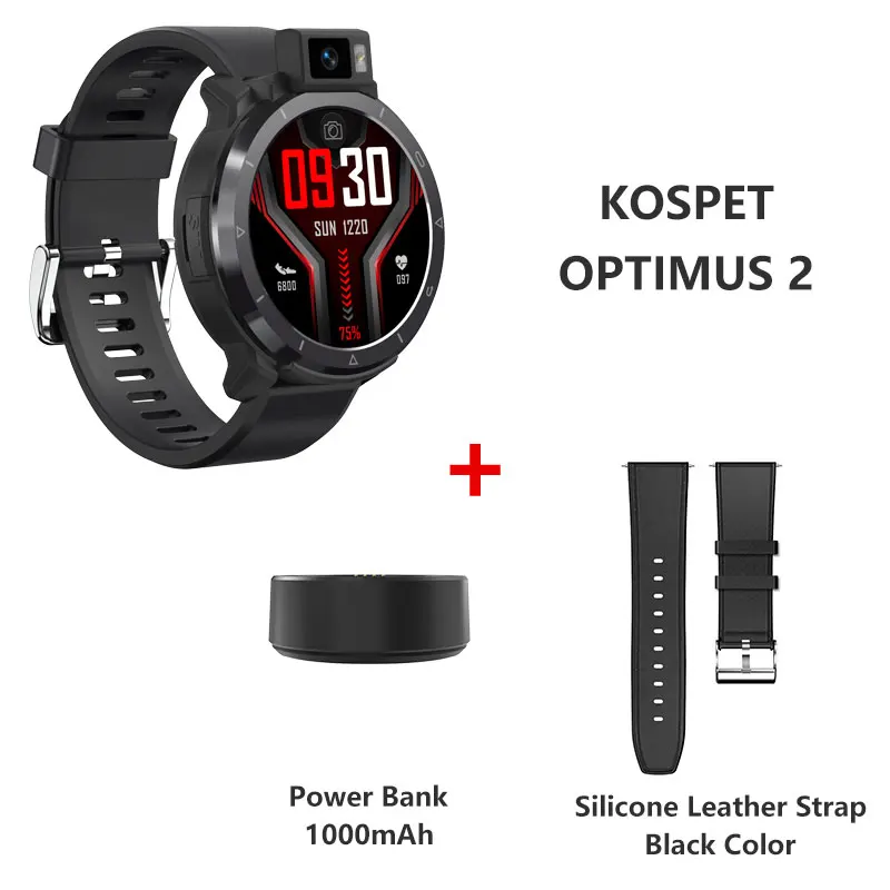 KOSPET Optimus 2 Smart watch 1.6 inch 400*400 HD Screen 13MP Rotatable Camera  4GB 128GB Face ID GPS Smartwatch with sim card