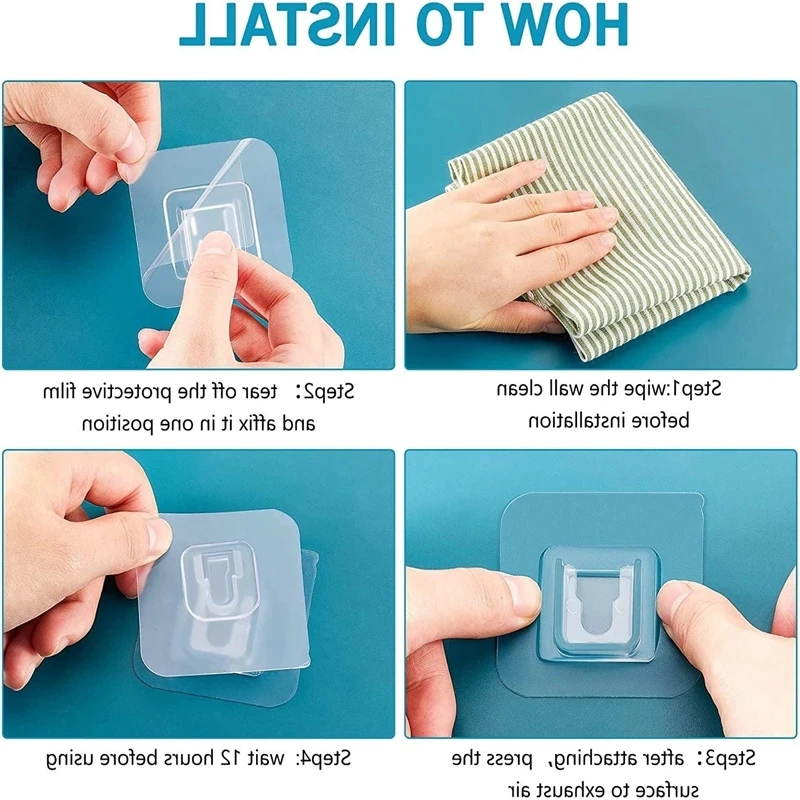 Multifunction Adhesive crochet Novelty Wall Hooks Heavy Duty Nail Free Sticky Hook Hanger For kitchen organizer accessories
