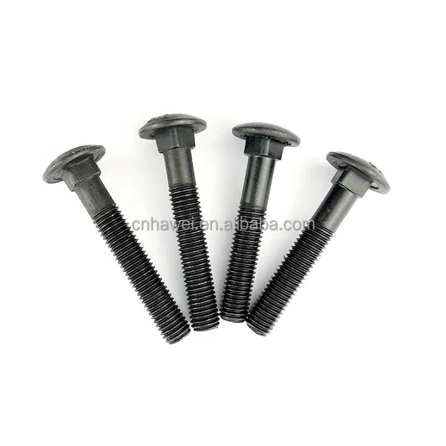 Grade 5 High-Strength M12 Head Square Neck Bolts 8 Din603 Black Stainless Steel Titanium 20mm M4 Plain Coach Carriage M10