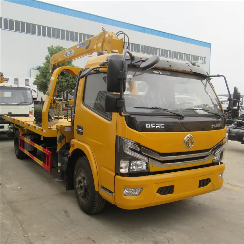 Бренд КЛВ dongfeng 5ton 4-х тонный мини-рефрижераторы эвакуатор гидравлический движения лебедка Самостоятельная погрузка Холодильный грузовик с