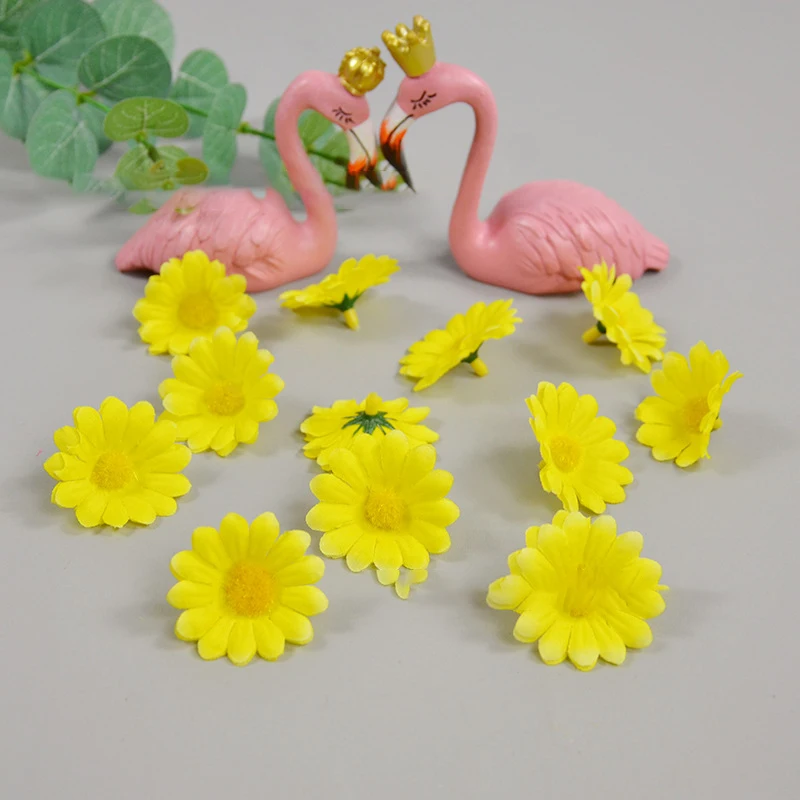 Wholesale artificial daisy silk Flowers diy  wrist flowers Bridal garland artificial flowers decor wedding