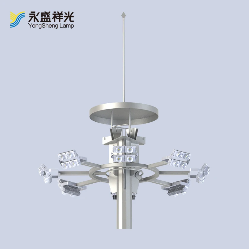 China supplier outdoor led high mast light with lifting system