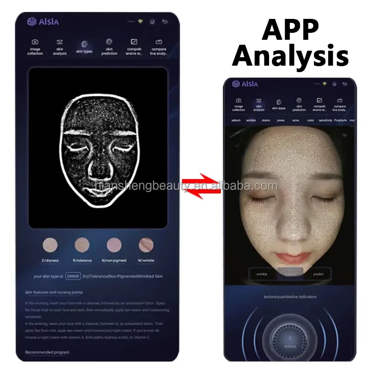 factory price Korean Skin Analyzer Ai Portable Aisia Face Scanner 3D Digital Skin Analysis Machine For Sale
