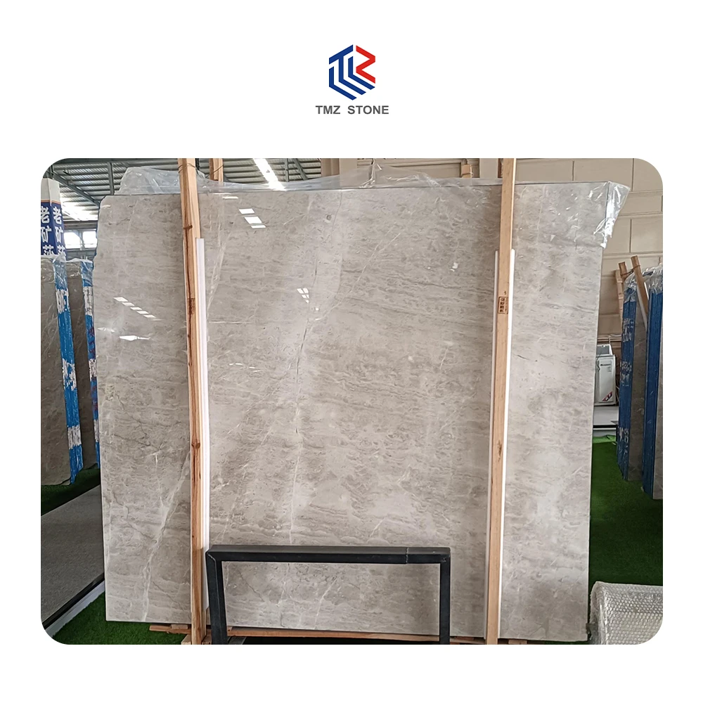 TMZ STONE ODM OEM Natural Hight Quality Modern hot selling Polished Milan Grey Marble for living room
