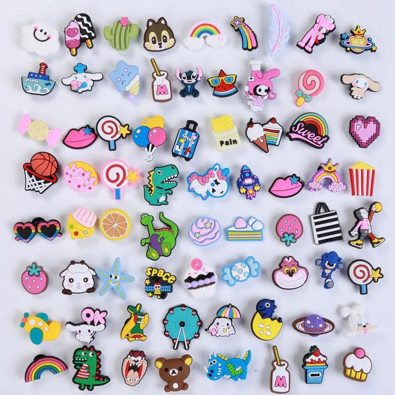 Wholesale custom PVC shoe charms  DIY shoe charm accessories personalized cartoon style decoration clog