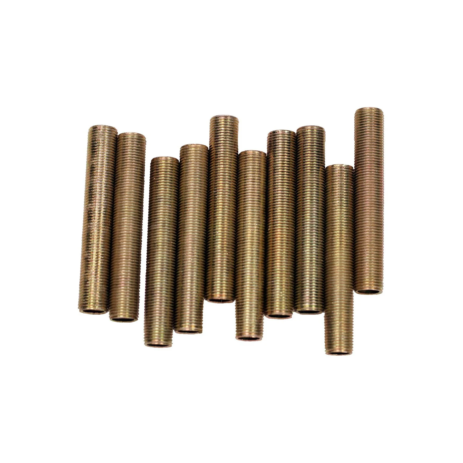 3/8 inch diameter yellow/white zinc plated nipple lamp tubing