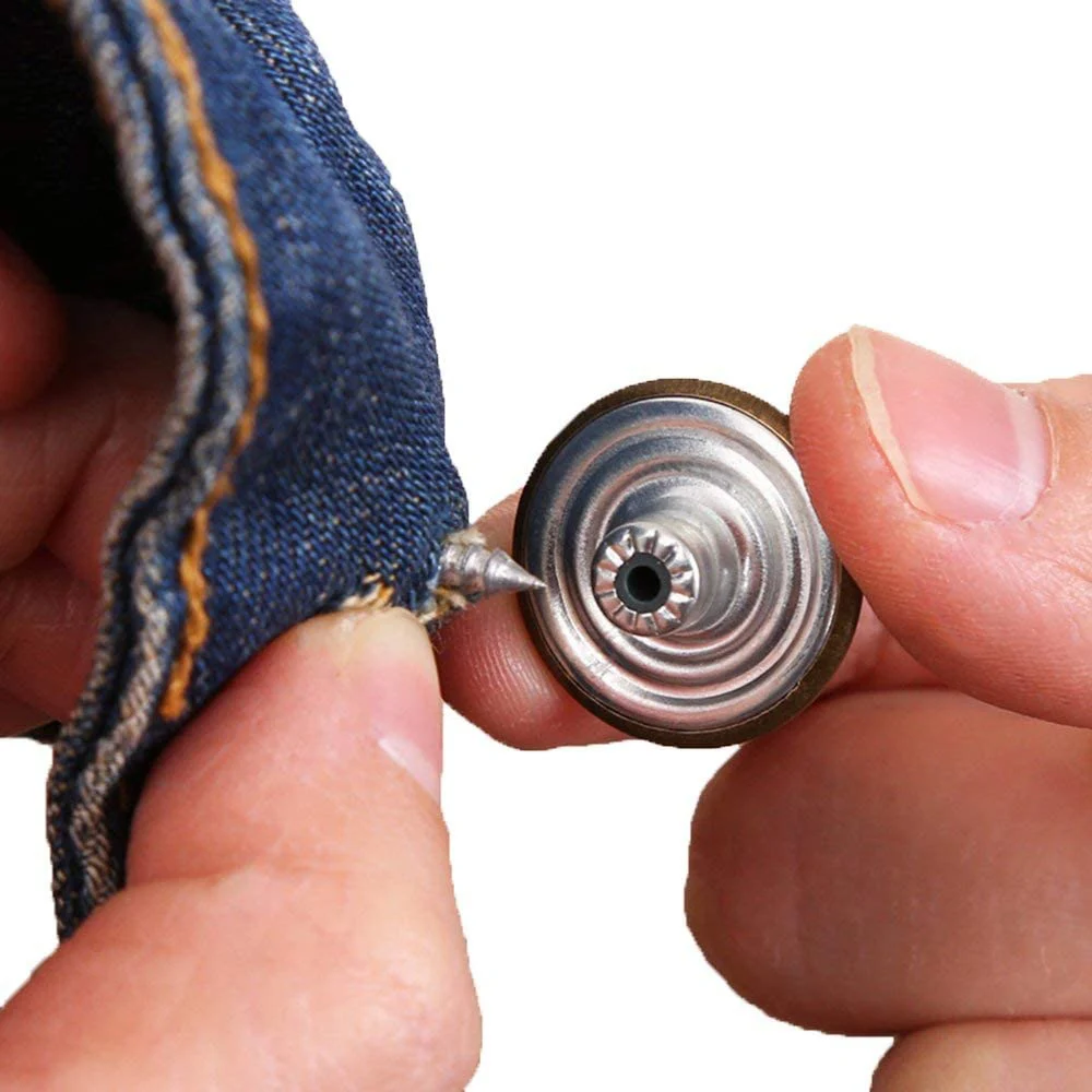 High quality eco-friendly plating metal button for jeans