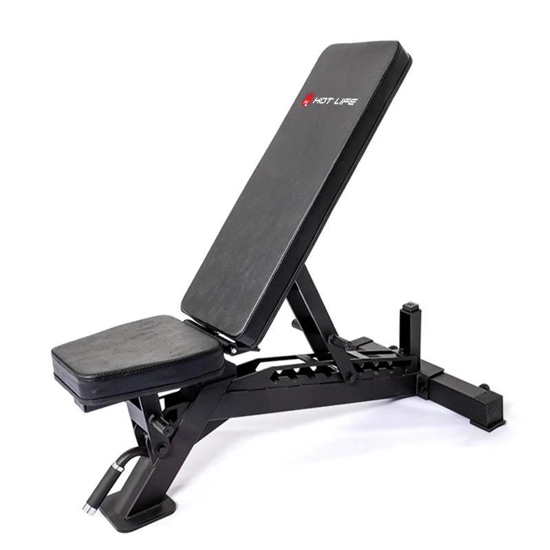 Hot Life Gym Equipment Exercise Adjustable Heavy Duty Incline Decline Work Competition Weight Press Adjust Bench