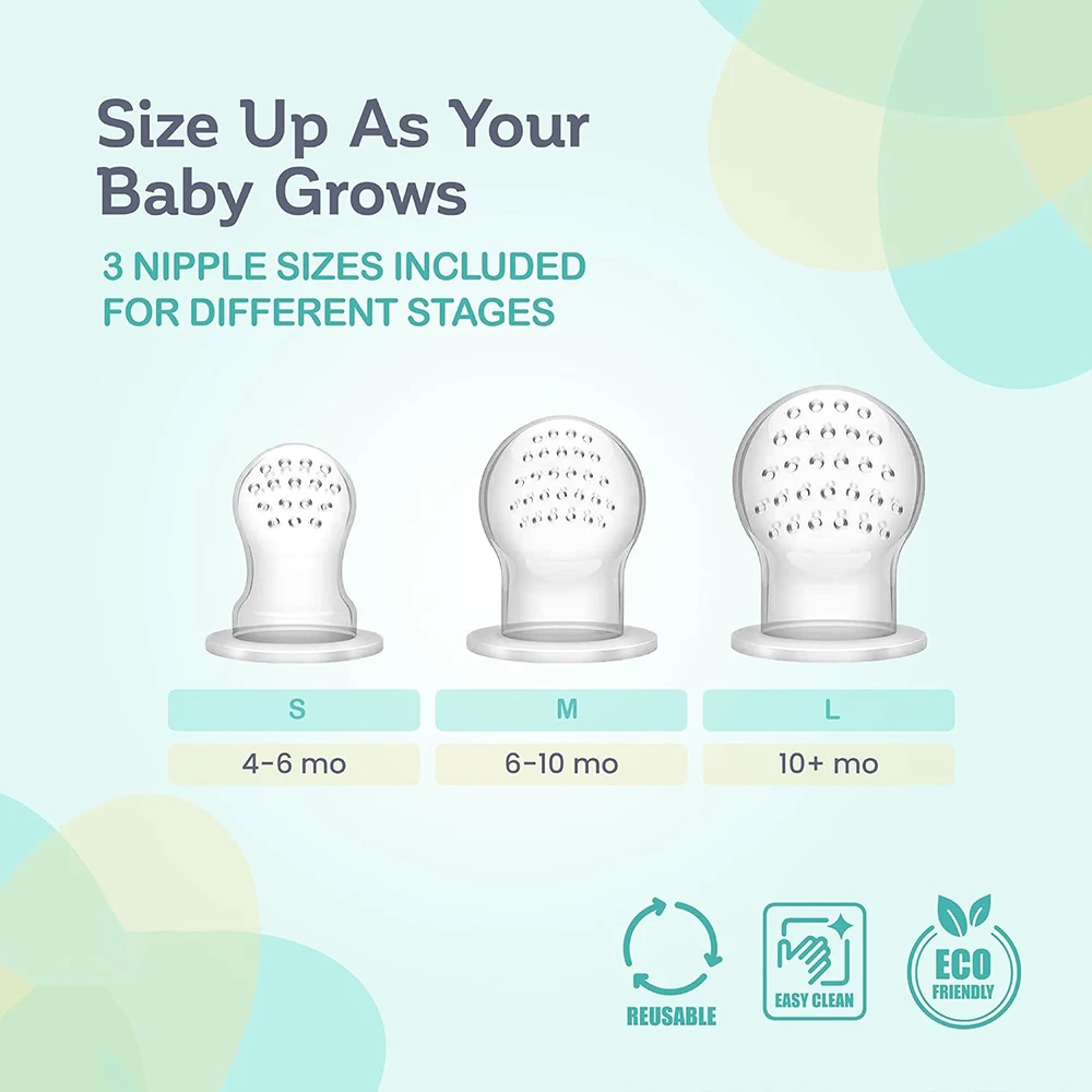 Baby Products Hot Sell BPA Free Soft Safe Silicone Infant Fruit Food Feeder Pacifier With Cover