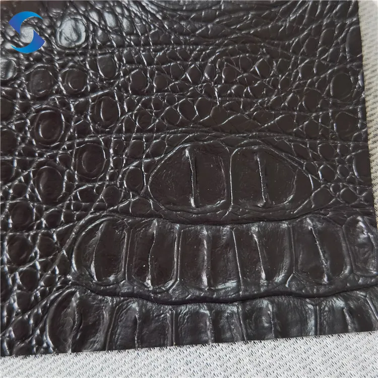 Stretch artificial leather fabric belts Imitation crocodile skin fabrication services textile fabrics wholesale online