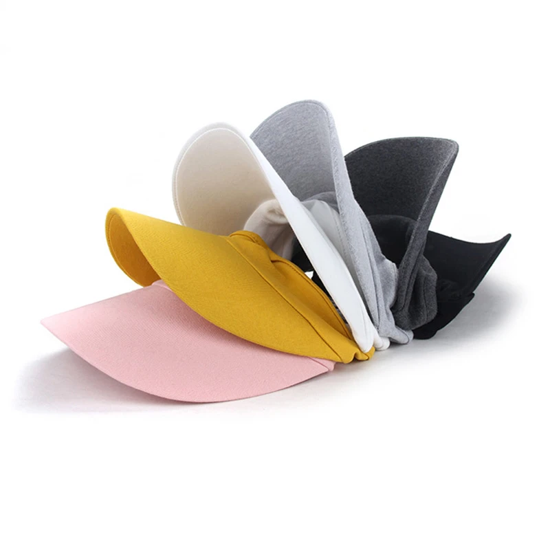 Manufacturer running beach men women elastic sunscreen custom logo sun visor hat empty top golf