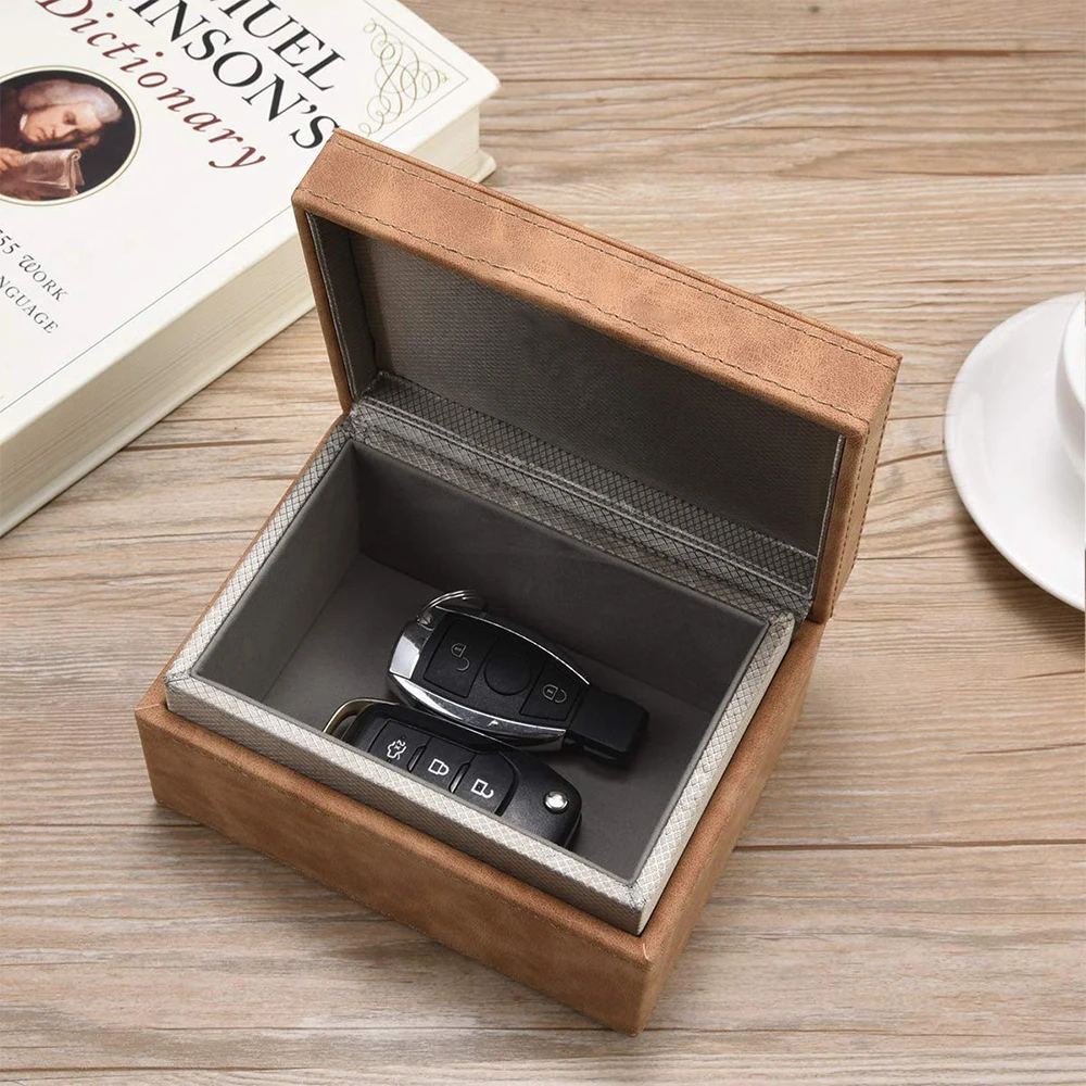 Hot New Faraday Key Fob Protector Cage RFID Signal Blocking Box Privacy Protection box