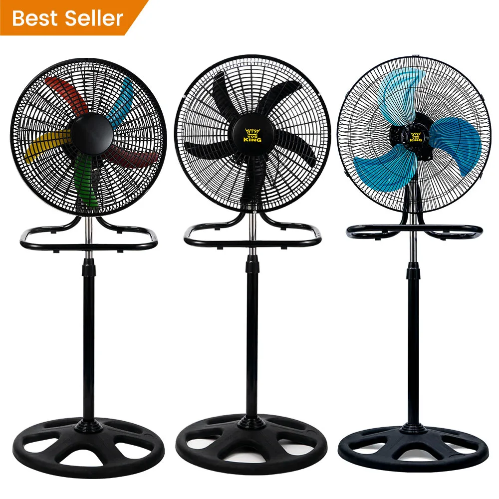 Industrial Ventilador 18 Inch Floor Oscillating Pedestal Fan Round Base Electric Stand Fan