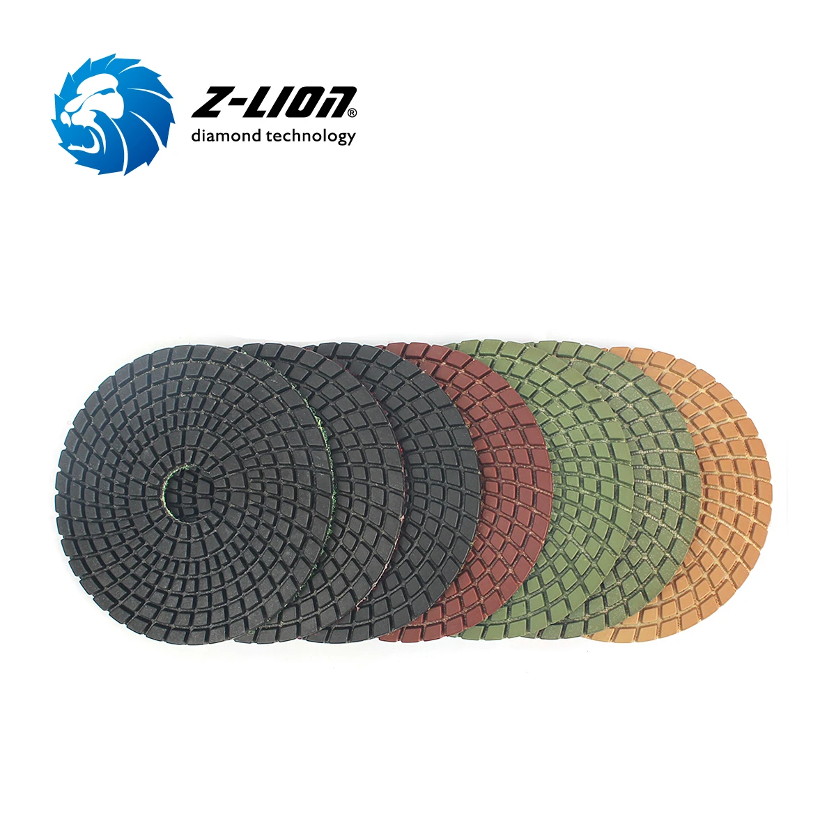 Z-LION Diamond Resin Bond Wet Polishing Pad for Granite Marble Artificial Stone ZL-123C