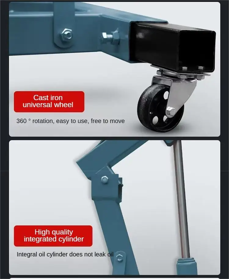 Manual Hydraulic Foldable 2T 3T Shop Engine Crane for Lifting