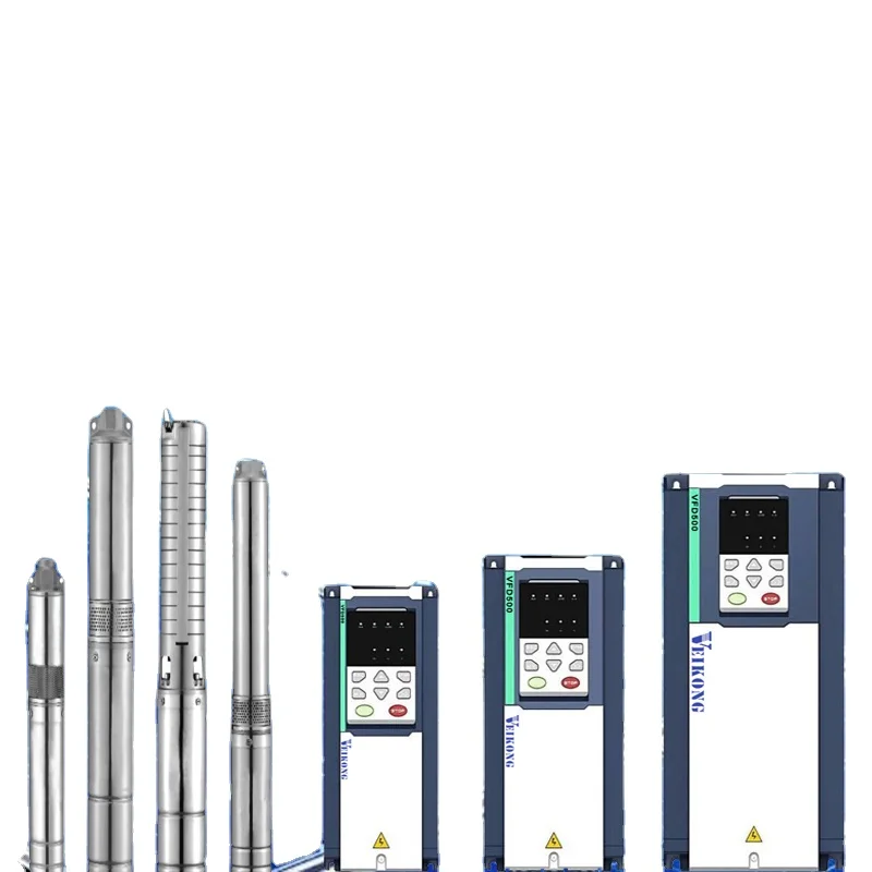 4Kw 380V Dc To Ac Hybrid solar pump inverter no Battery for submersible and surface water pump