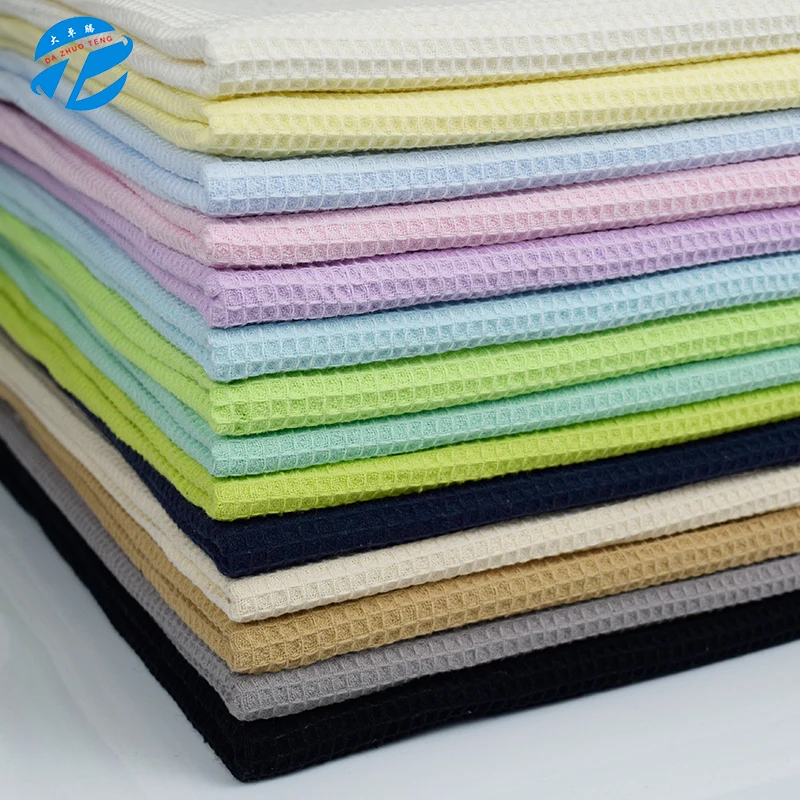 
Spot supply manufacturers wholesale and direct waffle Micro fiber hotel bathrobe slippers towel knitting fabric 