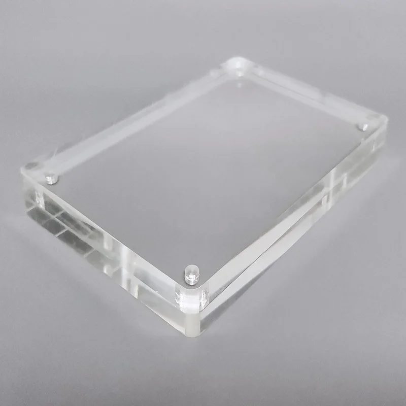 Прозрачная акриловая рамка держатель стоящий Магнитный прозрачный Perspex фоторамка