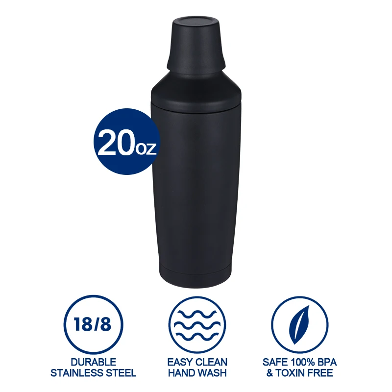 Liquor Shaker Gift Insulated Martini Mixer Stainless Steel Christmas Gifts for Men Women