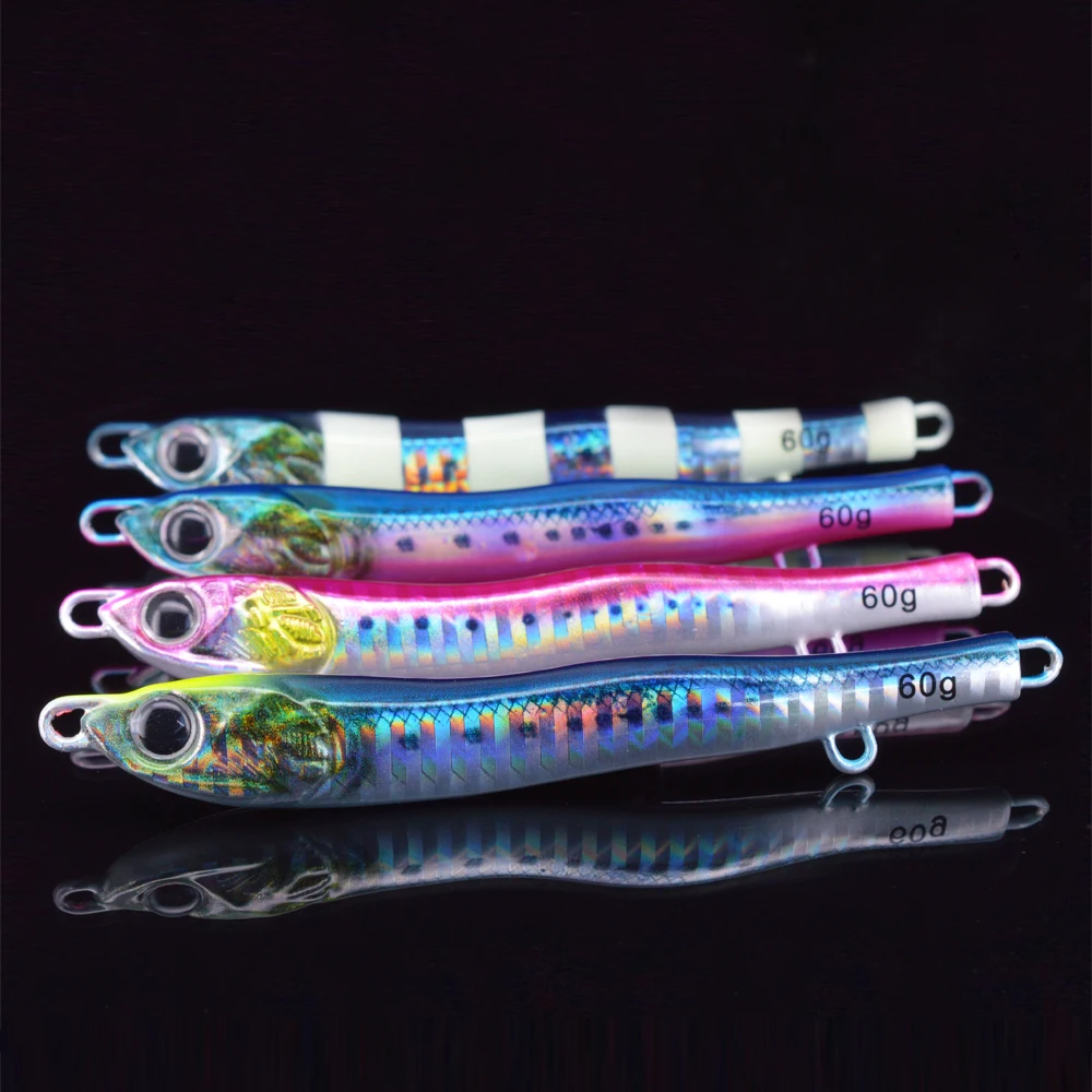 JIGGINGSOUL-RTS-347-fishing lure metal  40g 60g 80g sea fishing boat kanpachi Black croaker  Little Jig Jack Metal Adict Type 03