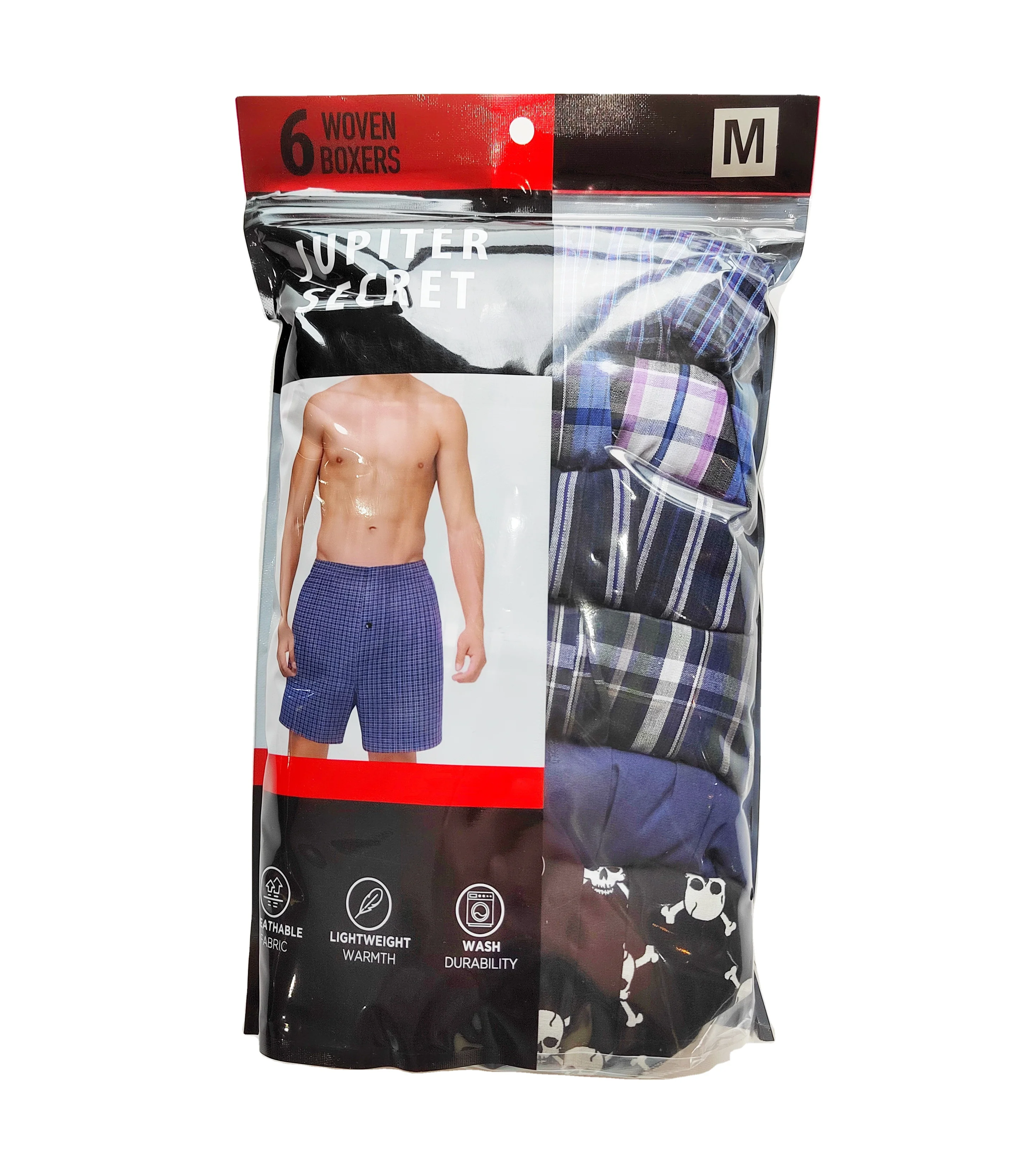 Men underwear wholesale 6 in 1 pack multi colors boxer homme coton 100% premium cotton underpants boxers for men high quality