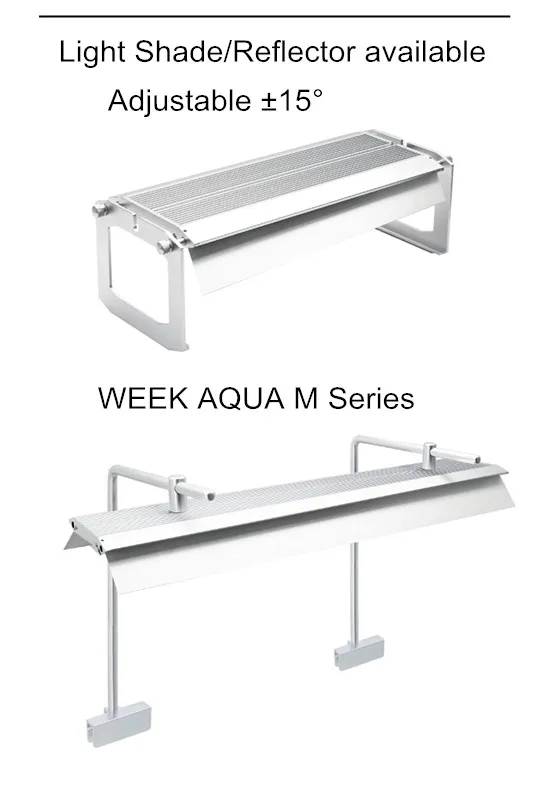 Аквариумный светодиодный светильник WEEK AQUA M Series Mustang RGB + UV 3 фута освещение для аквариума выращивания