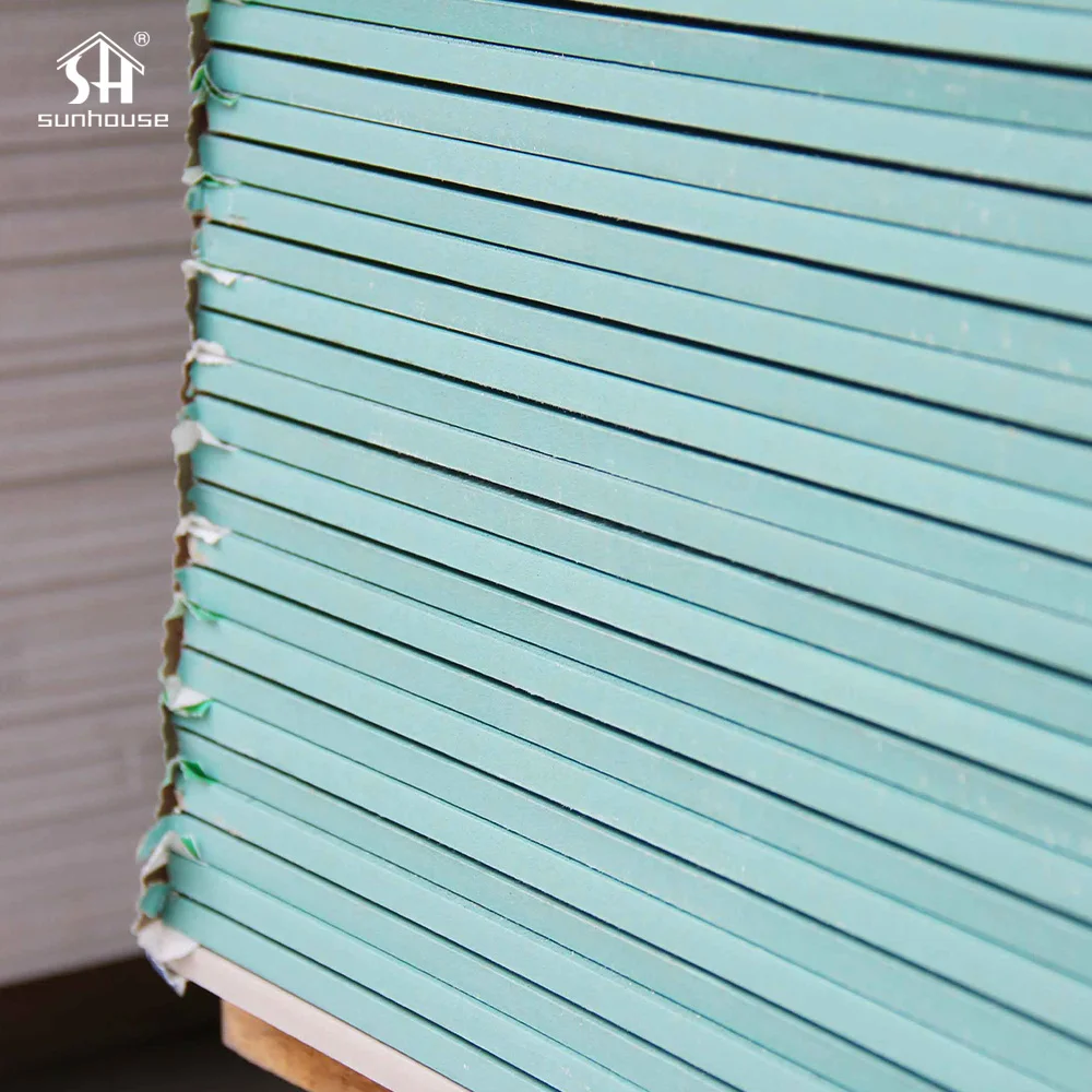 Mould Resistant Plasterboard 1200X2400Mm Exterior Water Resistant Building Renovation Sheetrock Plasterboard