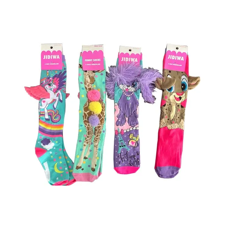 HY- 4248 Wholesale Cartoon Elephant Ear Personality Socks Kid Adults Unicorn Knee Sock Children