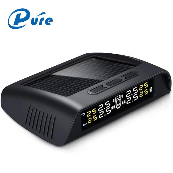 Wireless Real Time Update Tire Pressure Monitoring System Digital USB Charge Tire Pressure Gauge with LCD HP display
