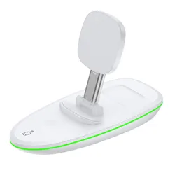 Быстрая зарядка 15 Вт qi Смарт магнитные зарядные устройства 3 4 в 1 Беспроводное зарядное устройство