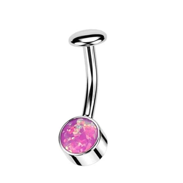 Wholesale G23 Implant Grade Titanium Opal Navel Piercing Floating Belly Jewelry Belly Button Rings
