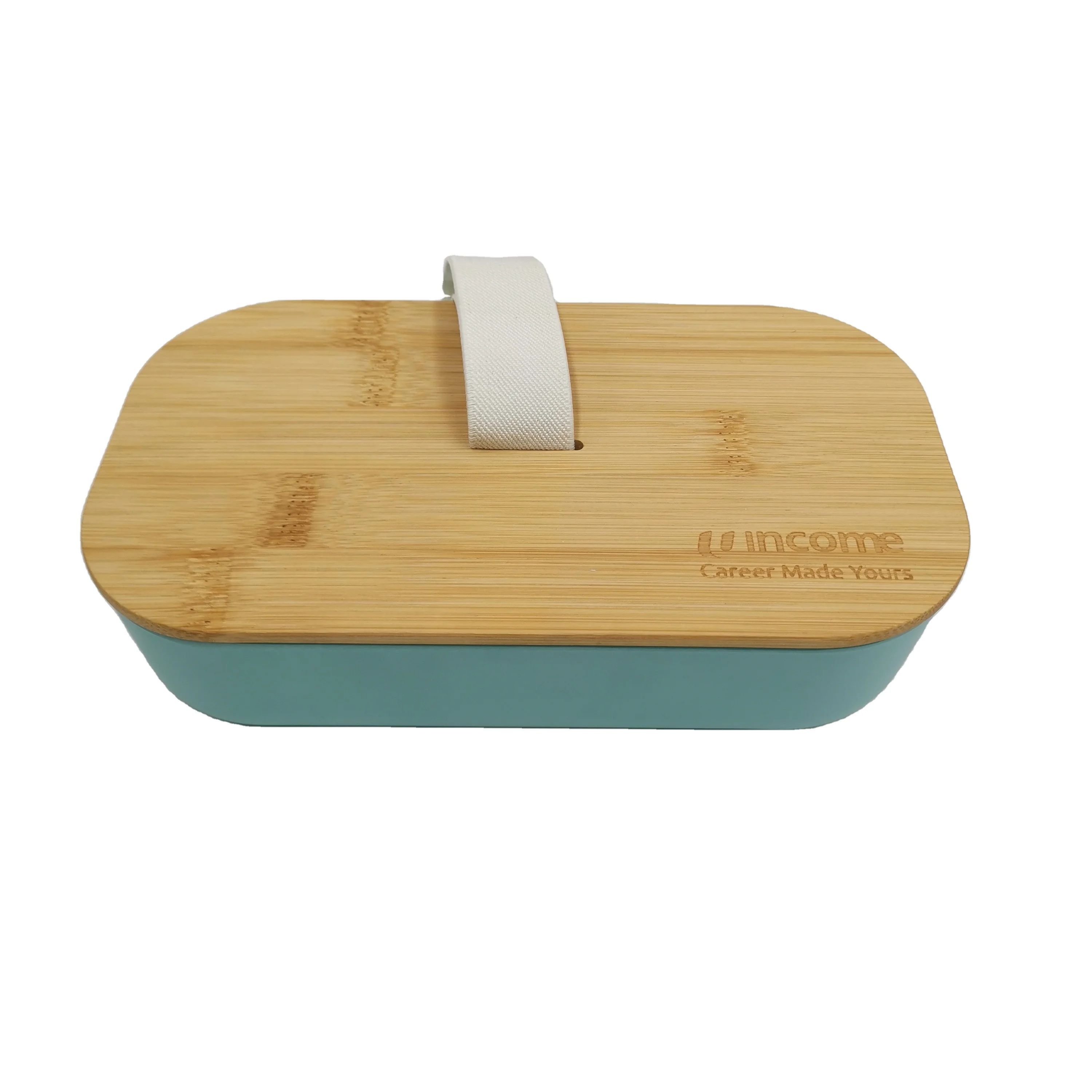 Eco bamboo fiber One Bento Box Bamboo Storage Container Children/Adult Lunch Box