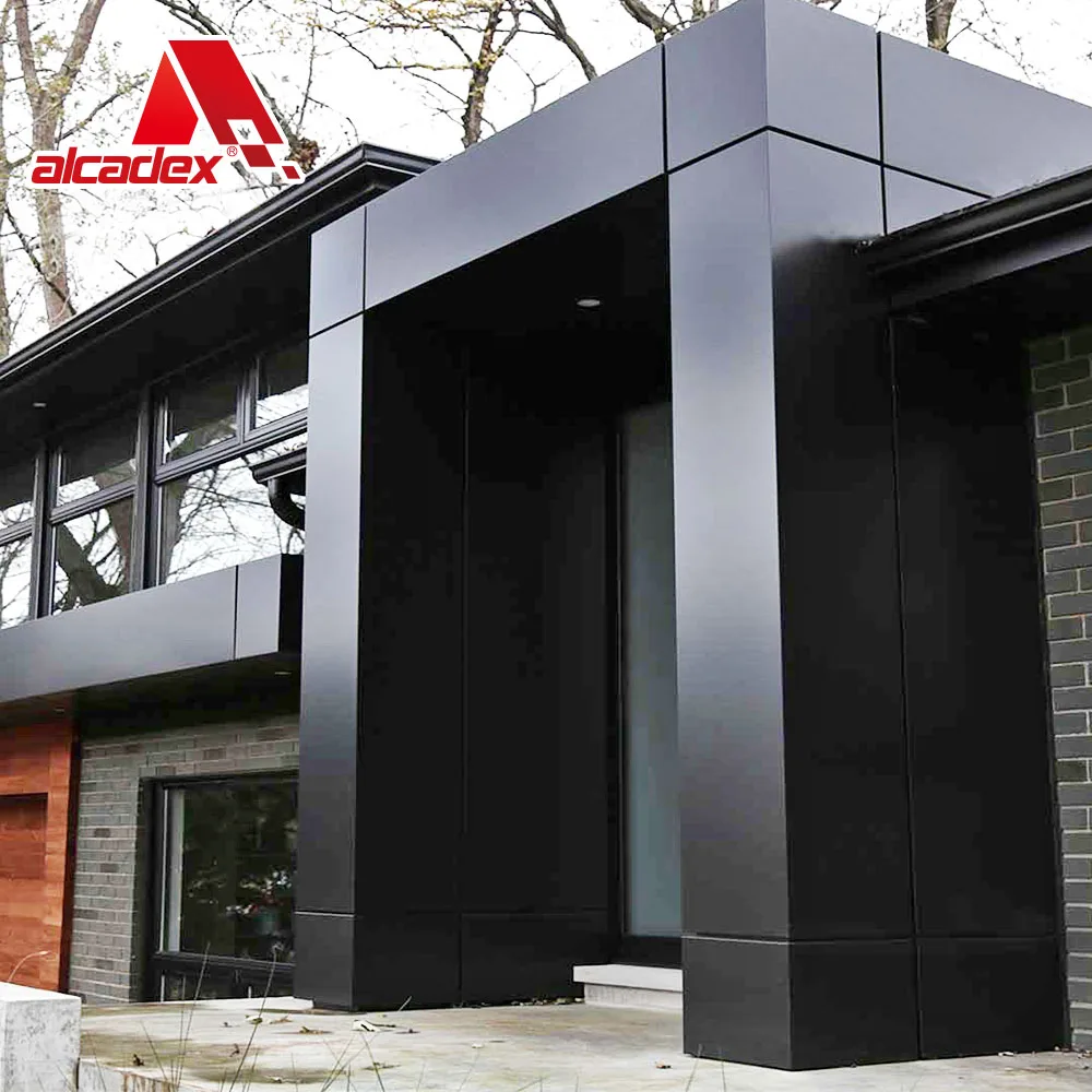 easy fixed system aluminum composite decorative exterior aluminum metal wall cladding for hotel facades