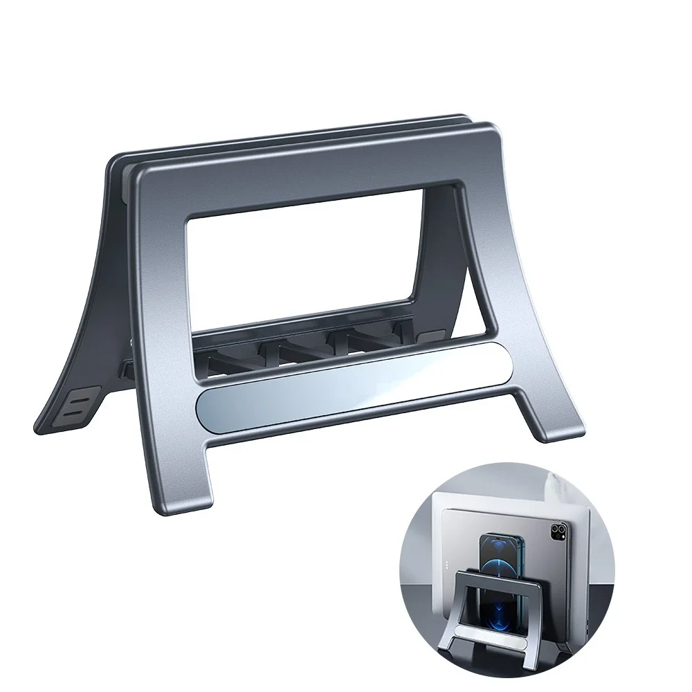 PC Laptop Stand Gravity Adjustment Portable Vertical Adjustable Notebook Mount Support Base Holder for MacBook iPad Samsung