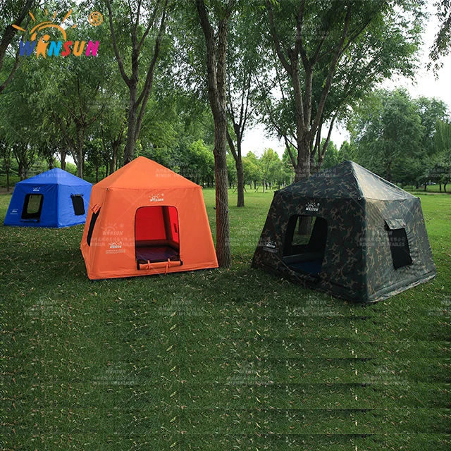 Custom Manufacturing Outdoor Air Beam Pole Support Tent Inflatable Air Tube Frame Camping Tent with Over-Pressure release Valve