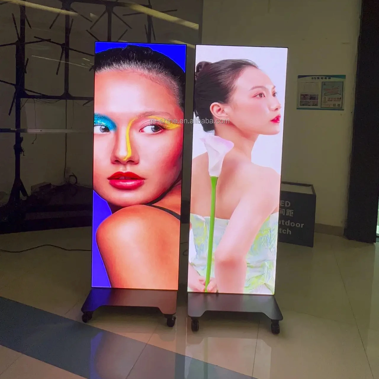 M-shine 4K COB светодиодные цифровые вывески плакат полноцветный крытый видео настенный дисплей