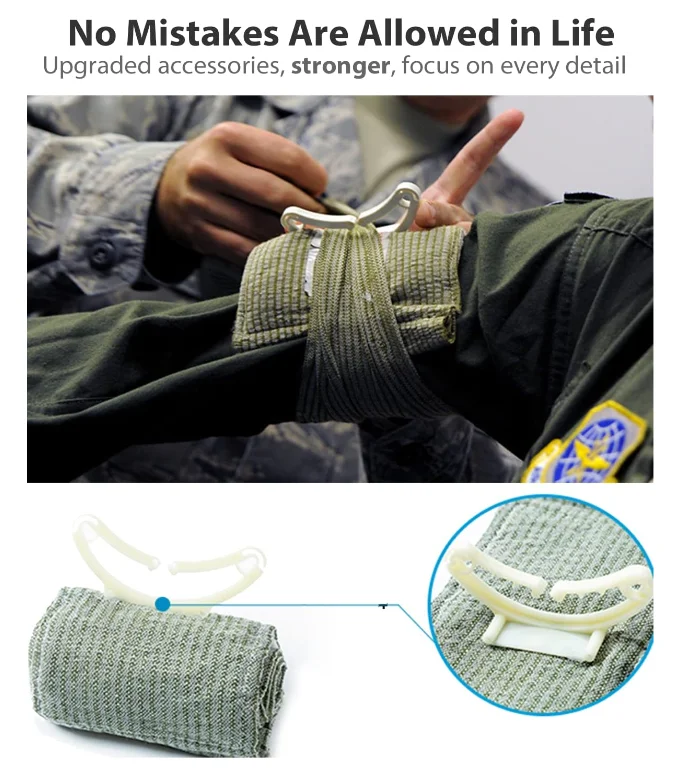 Tactical Outdoor Emergency Trauma Hemostatic Israeli Bandage Rapidly Stop Bleeding and Save Lives